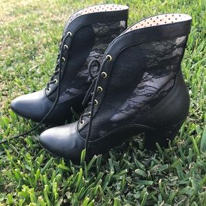 Black Lace Boots